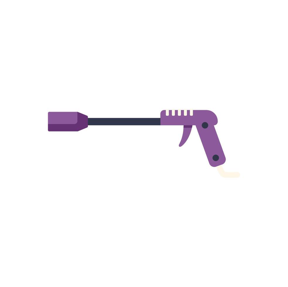 Purple handheld gas burner torch lighter isolated on white background vector