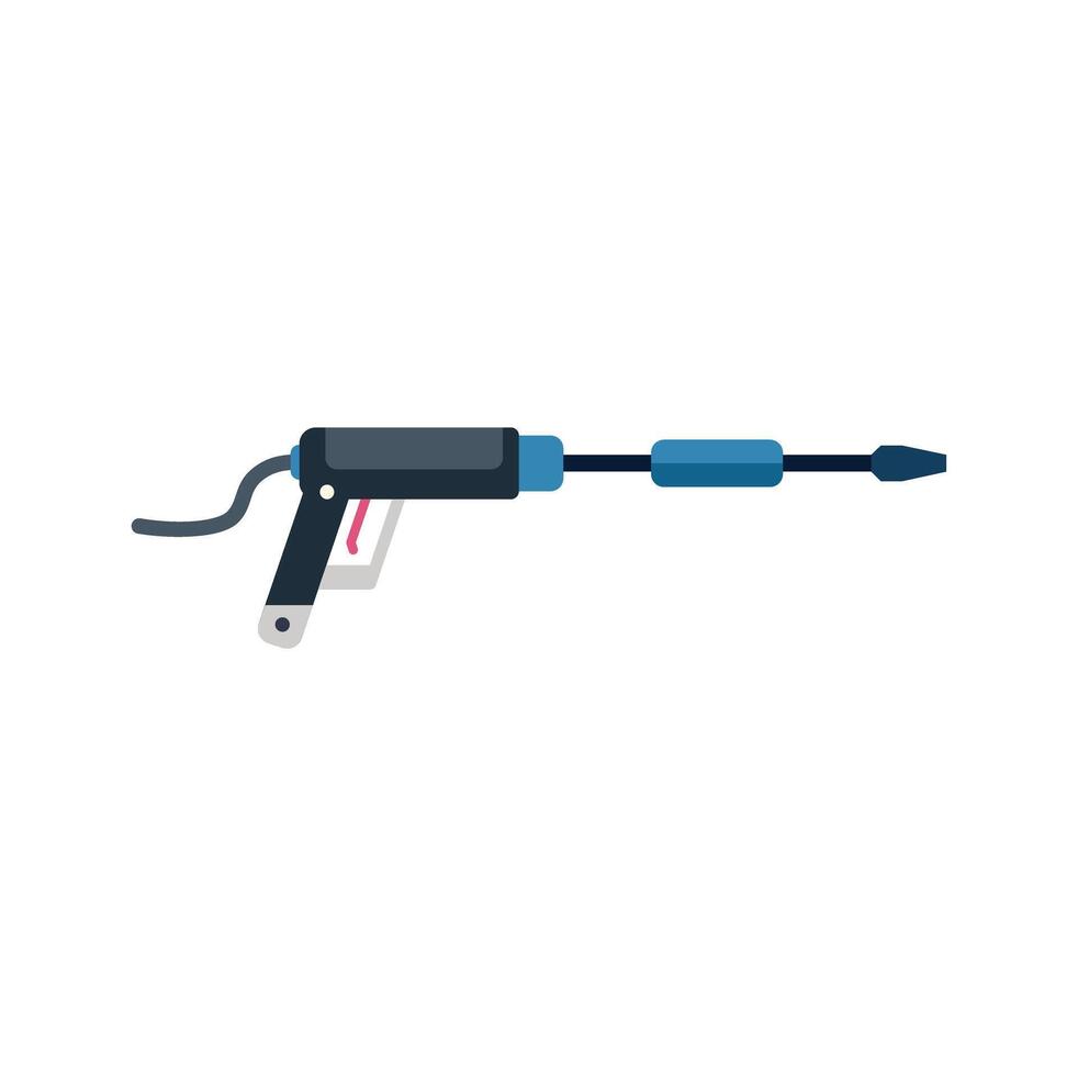 High pressure water spray gun cleaning tool illustration vector
