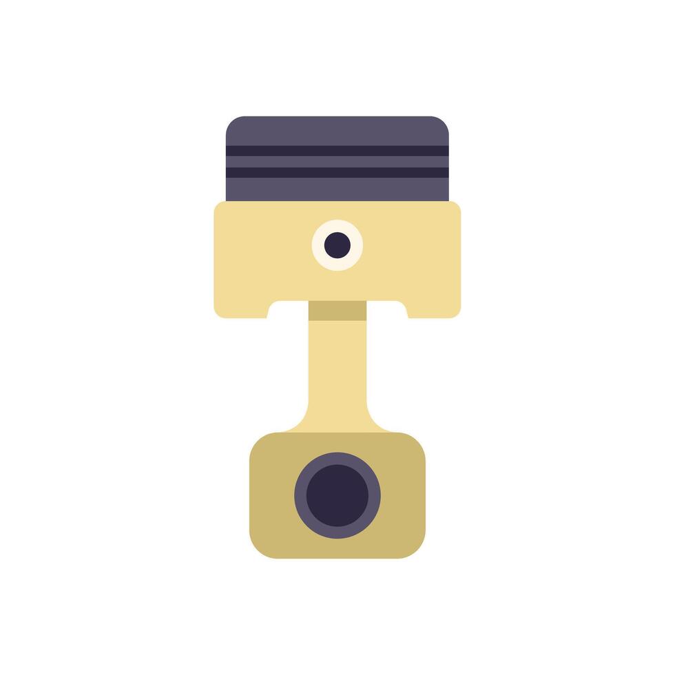 Engine piston working cycle showing compression stroke icon vector