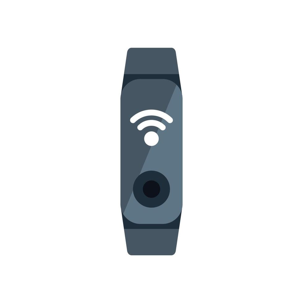 Smart watch showing wifi signal icon on screen vector