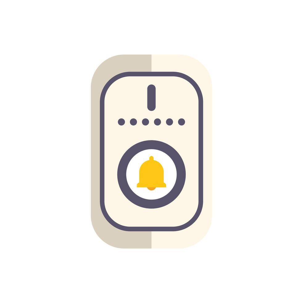 Notification bell icon for app or website interface design vector