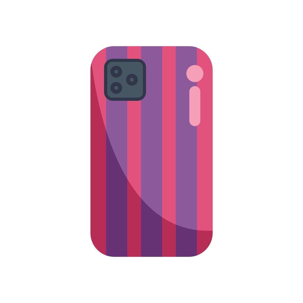 Modern smartphone having stylish cover showing concept of mobile cover vector