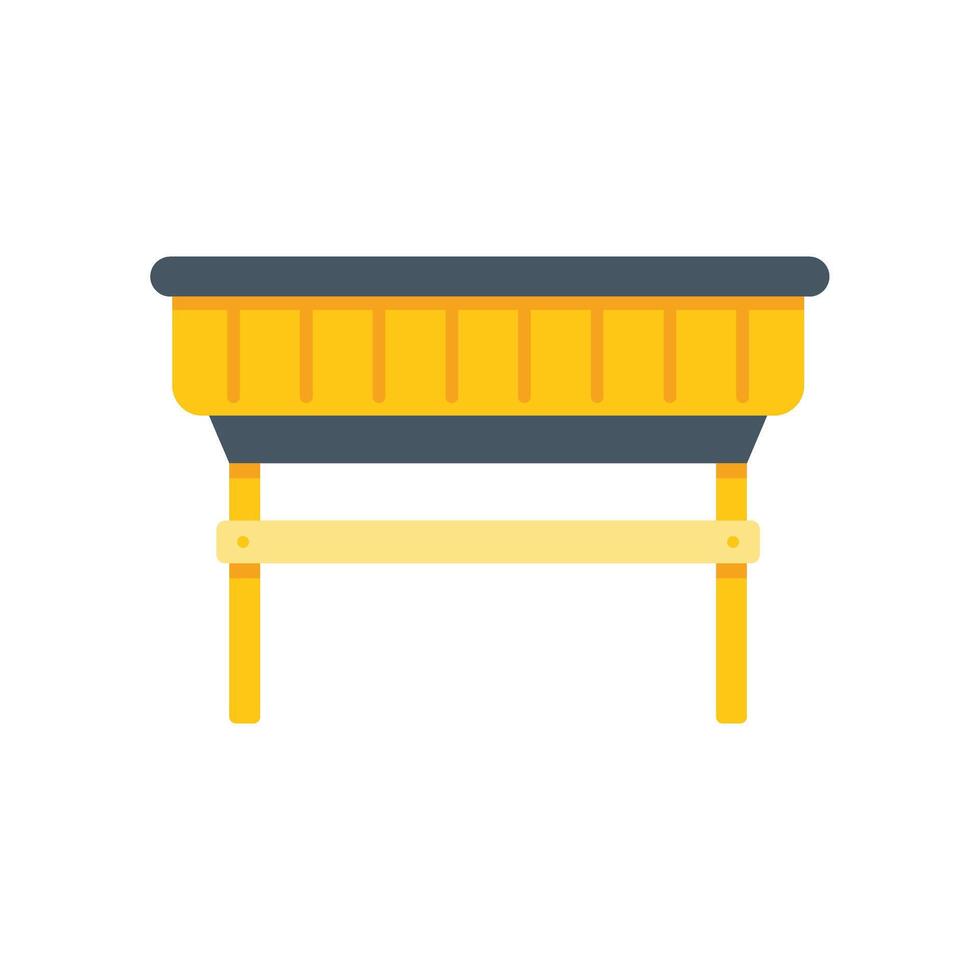 Wooden garden planter box offering a simple design vector