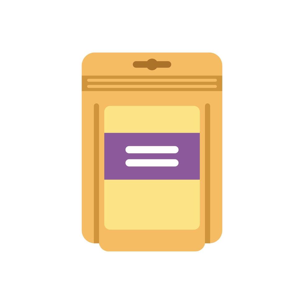 Blank doypack packaging with label for bulk products vector