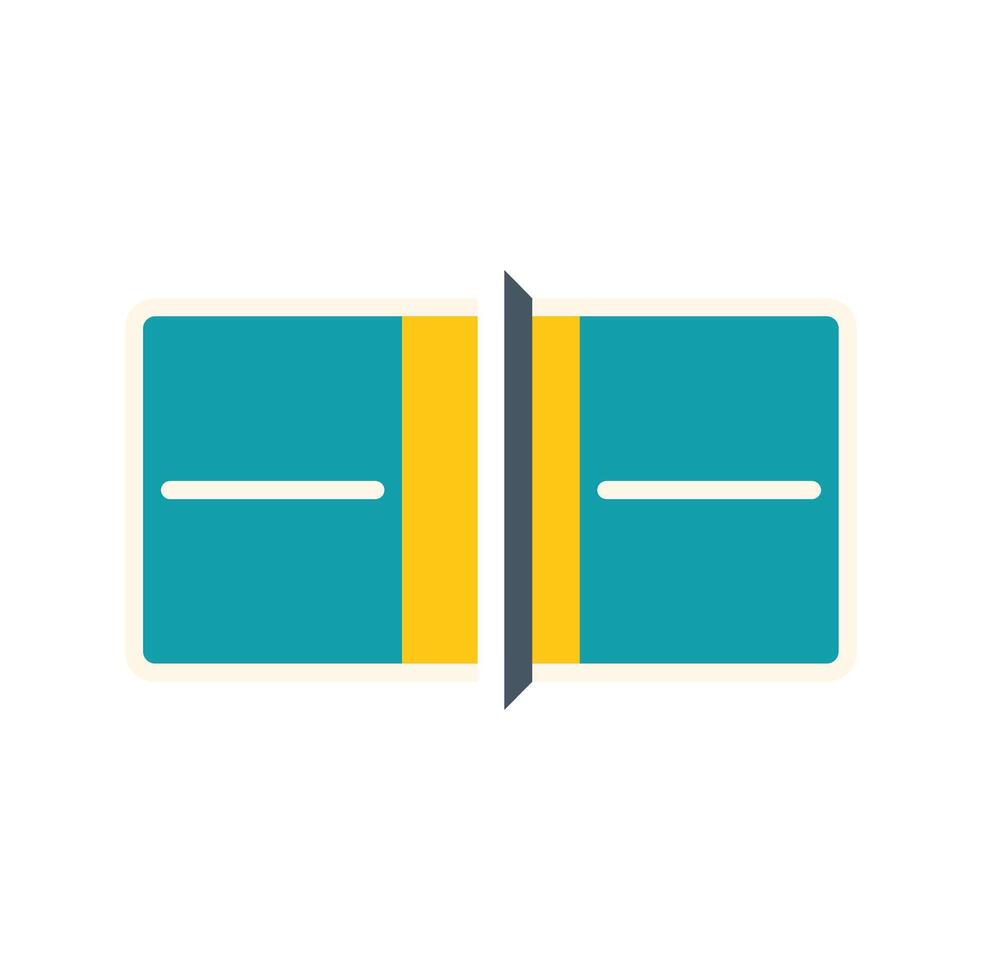 Double door subway train approaching platform icon vector