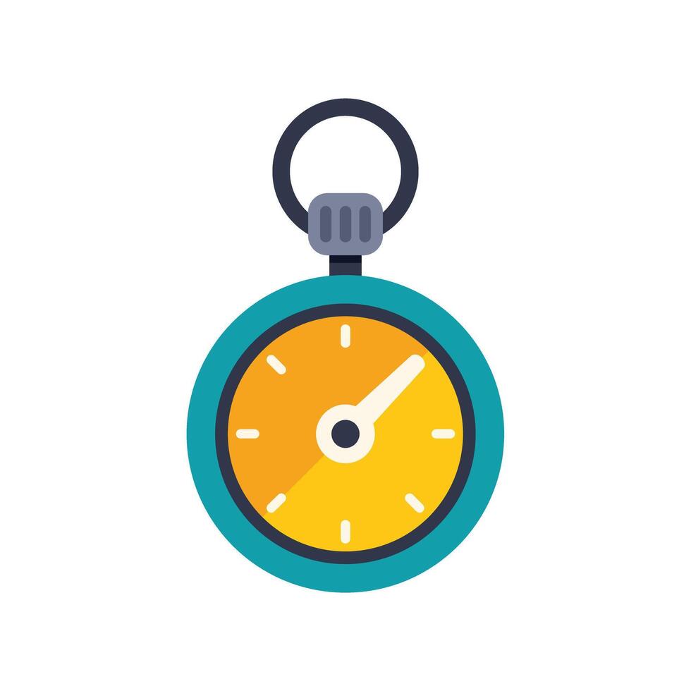 Stopwatch measuring time with its hands moving fast vector