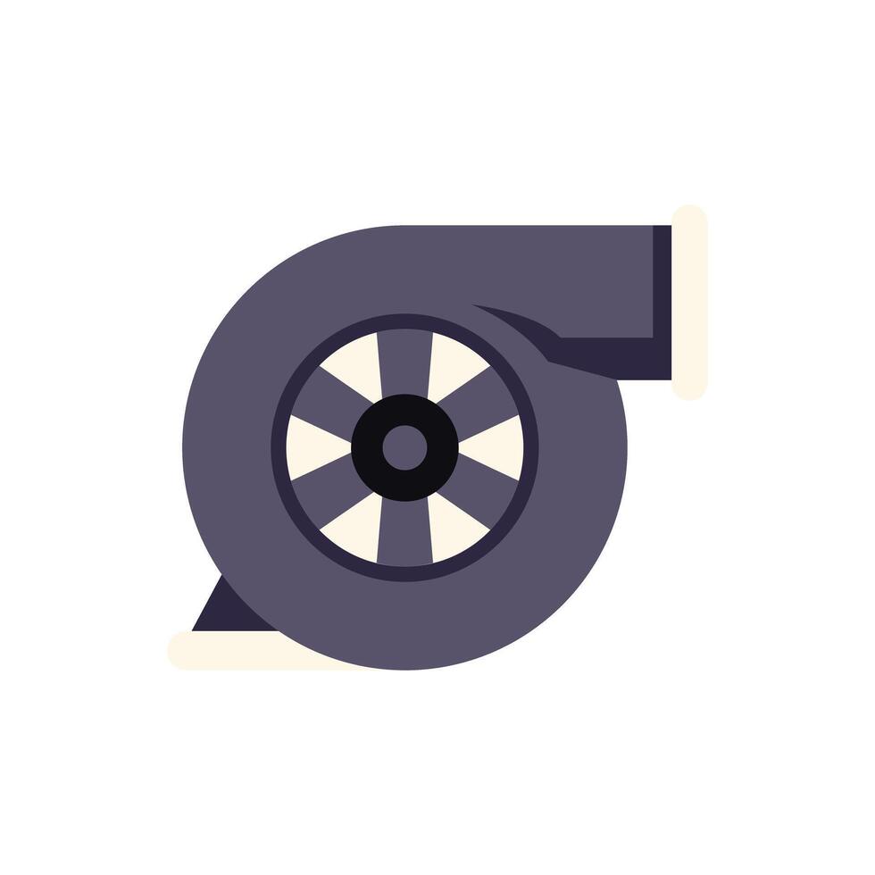 Turbocharger increasing horsepower with forced induction system vector