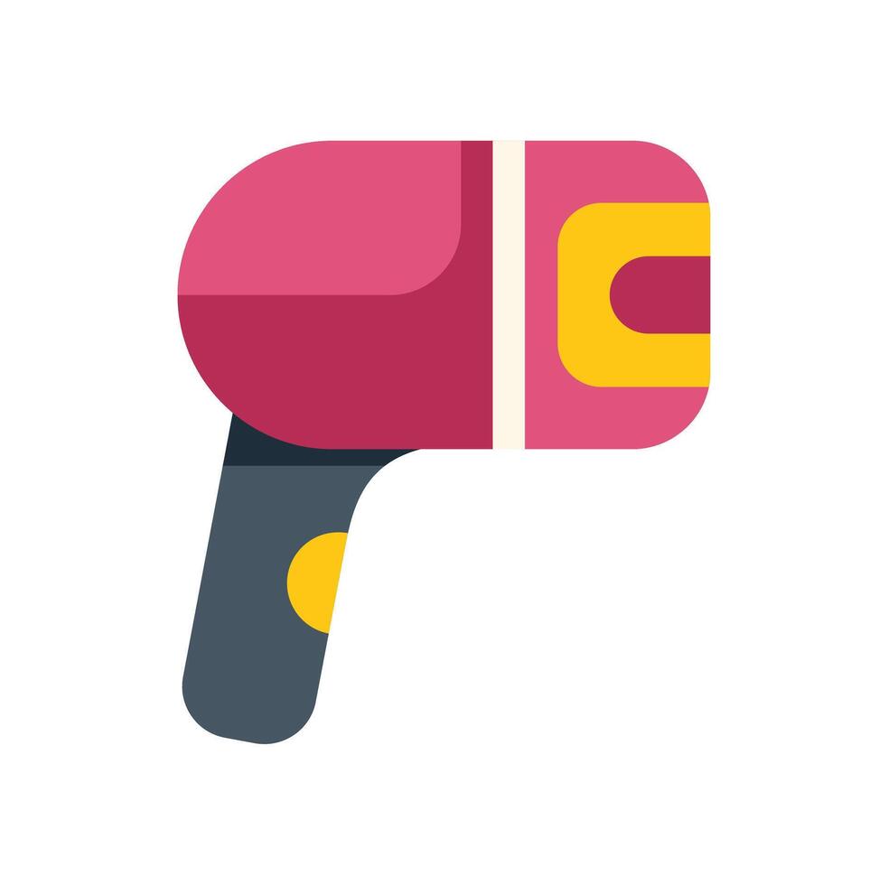 Barcode scanner scanning for retail checkout using laser beam technology vector