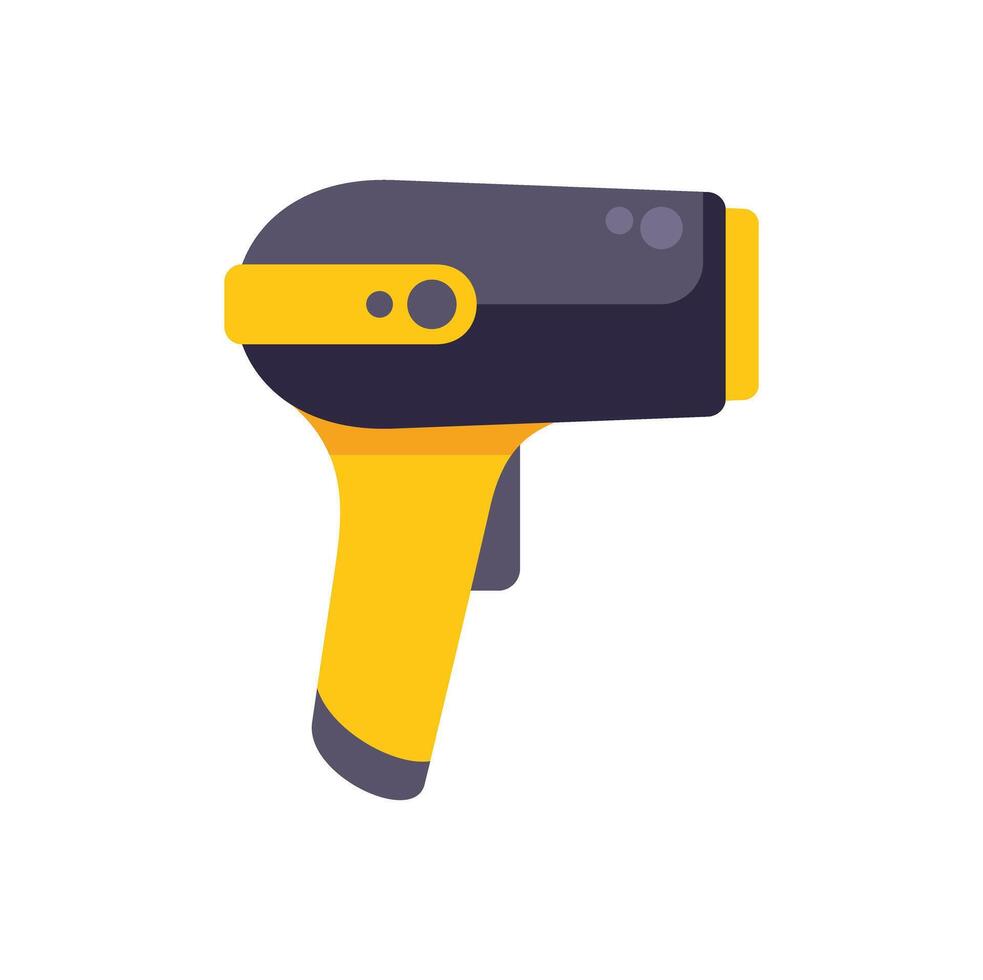 Modern electronic barcode scanner for inventory management vector