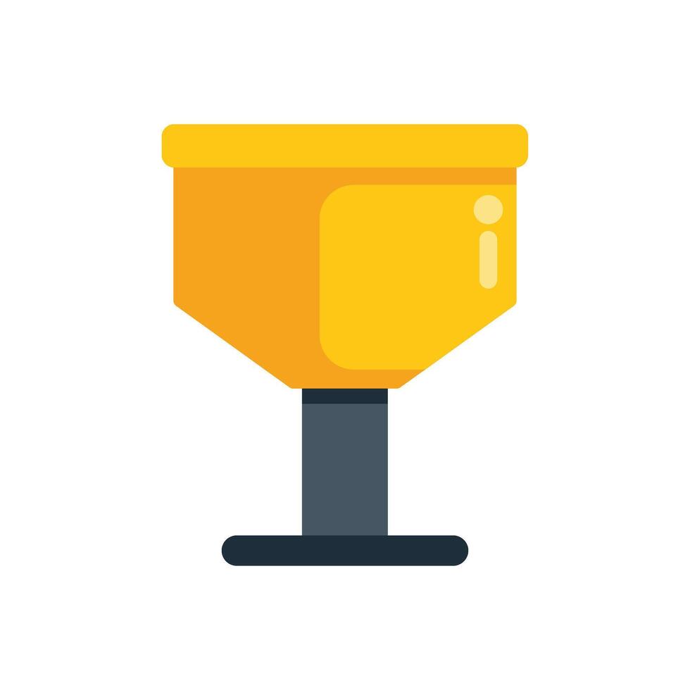 Yellow force cup standing on a white background vector