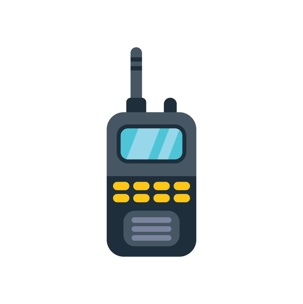 Portable radio transceiver showing modern communication technology vector