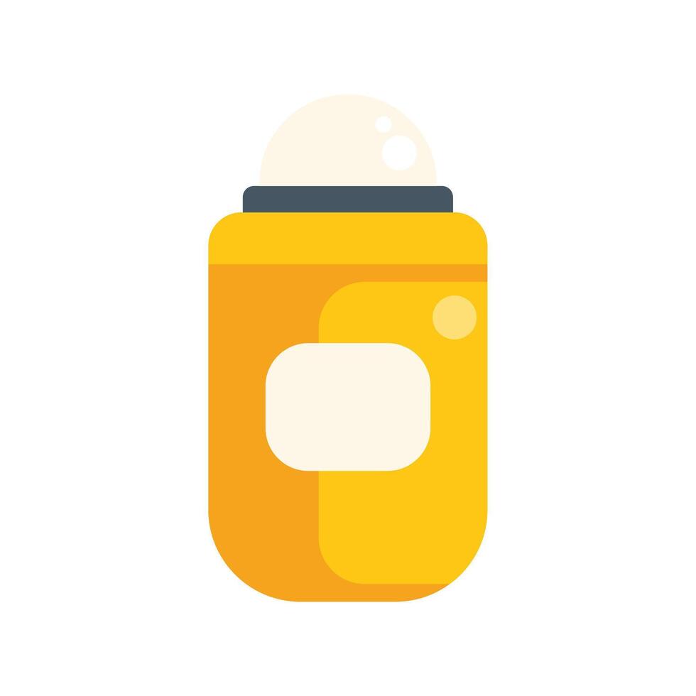 Yellow roll on deodorant providing long lasting freshness vector