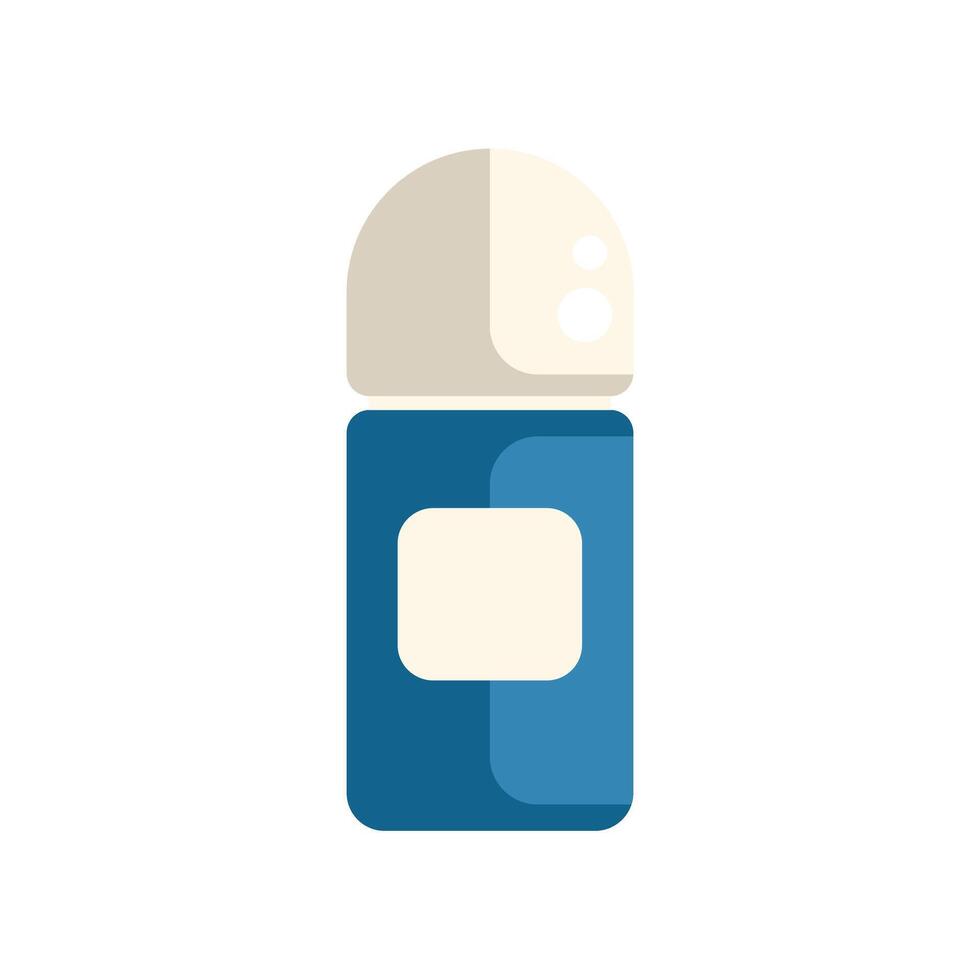 Blue deodorant roll on bottle promoting personal hygiene vector