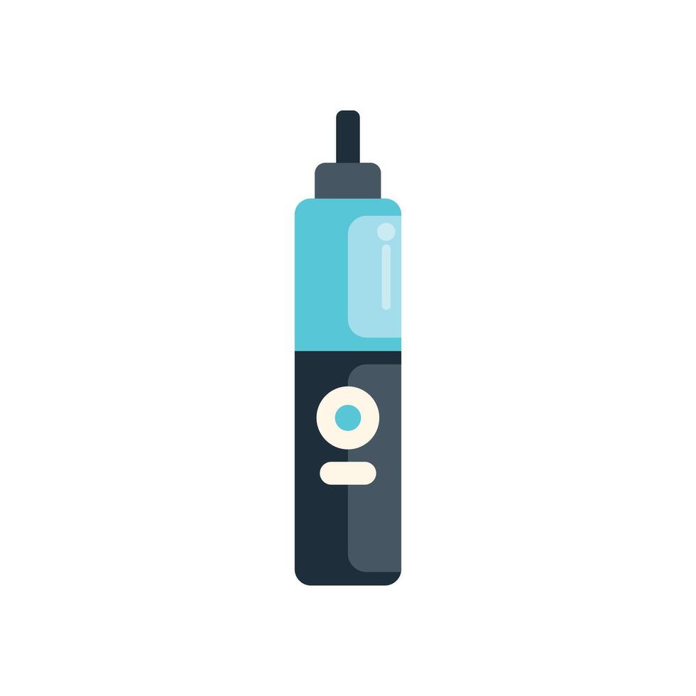 Electronic cigarette vaporizer device showing liquid cartridge vector