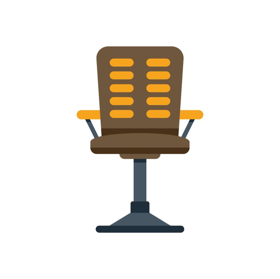 Modern office chair with armrests for working at desk vector