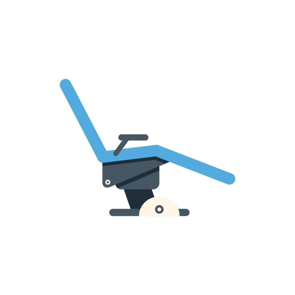 Medical examination table standing on wheels for clinics vector