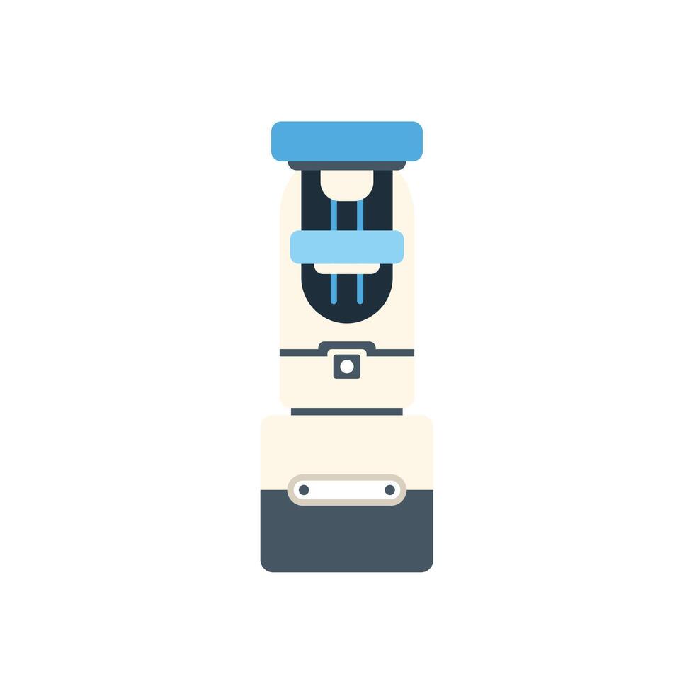 Modern water dispenser delivering refreshing water into glass vector