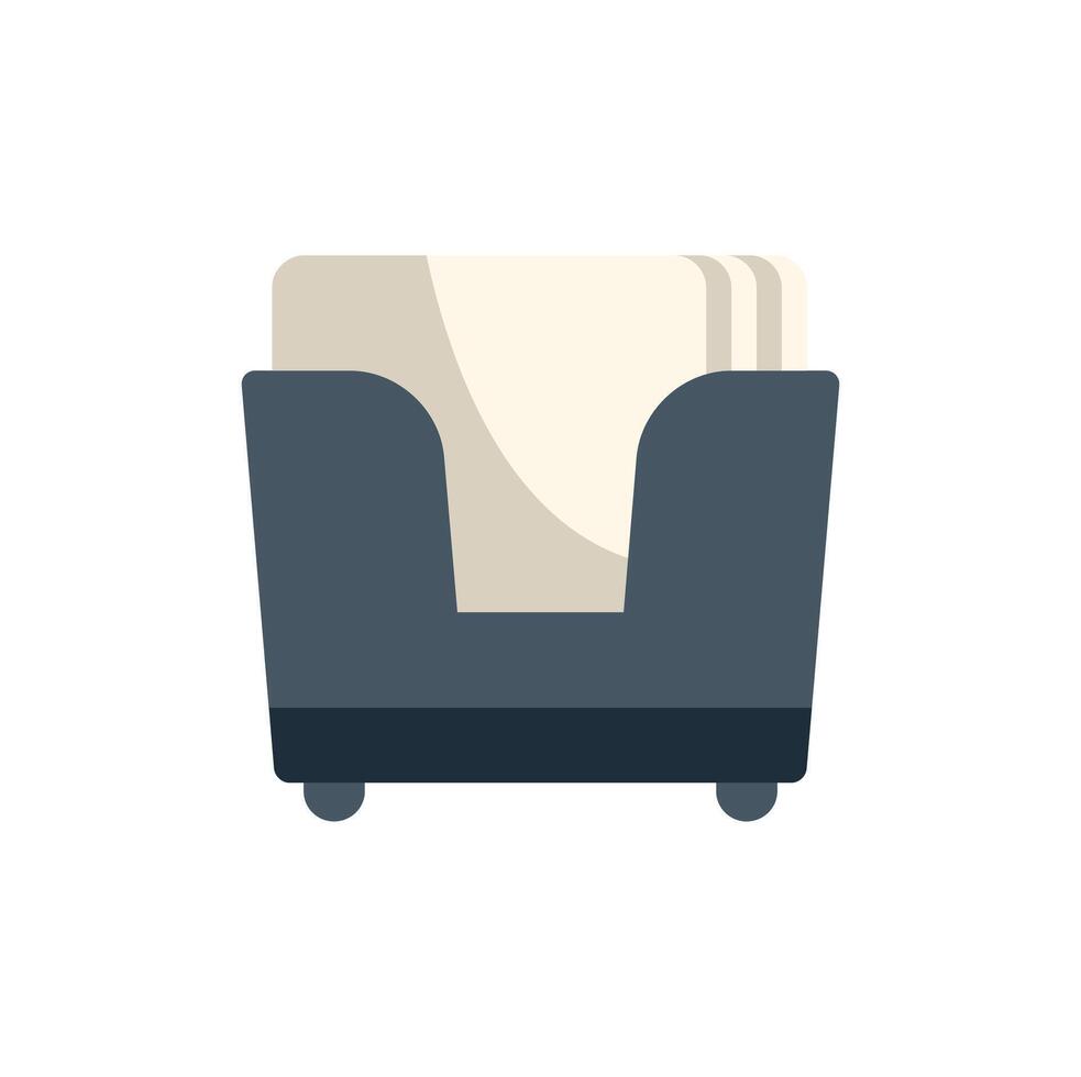 Office paper tray holding blank sheets of paper for printing or copying vector