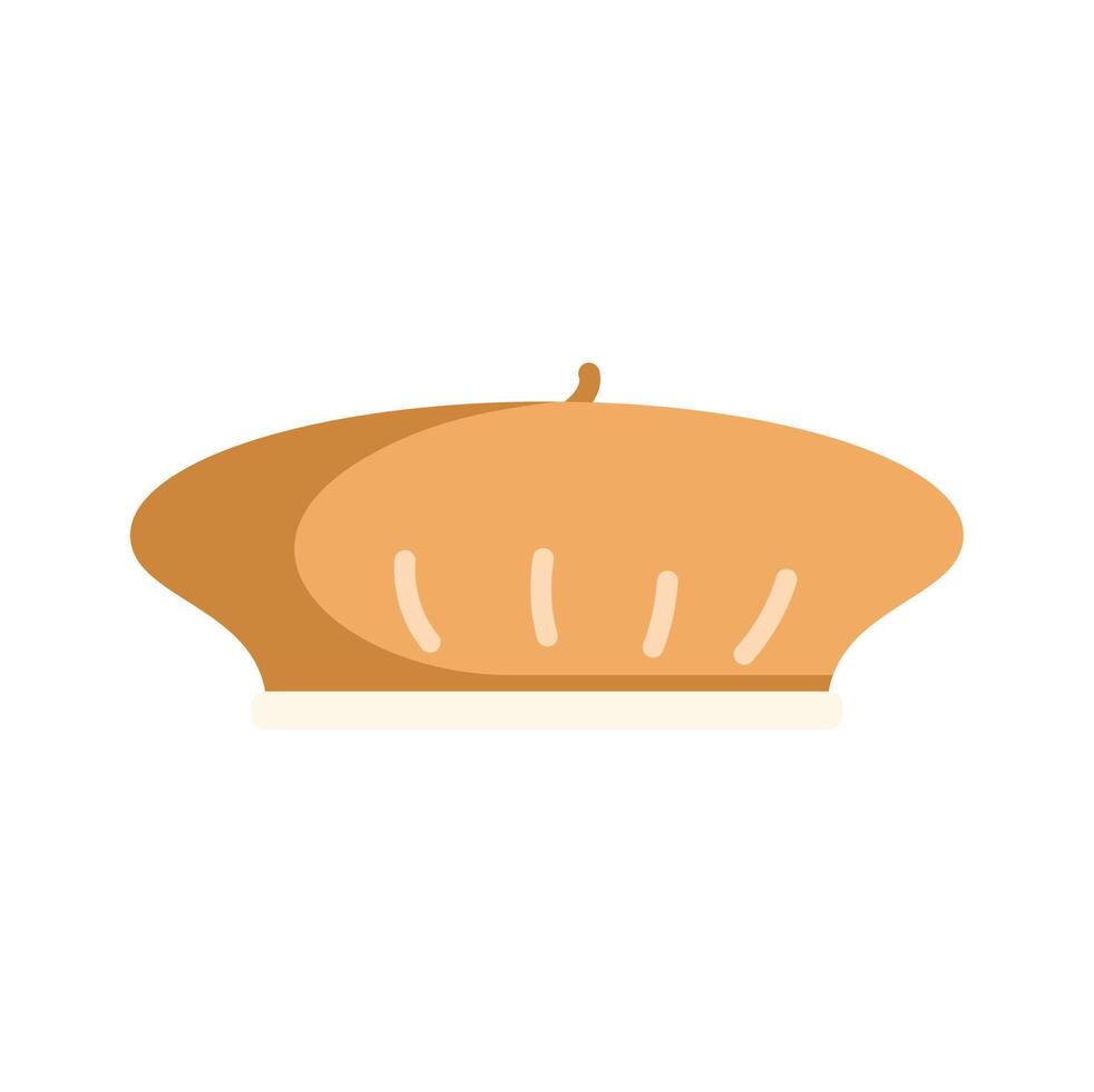 Classic french beret bringing parisian style to life vector