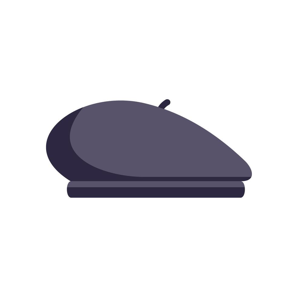 Classic french beret bringing parisian style to life vector