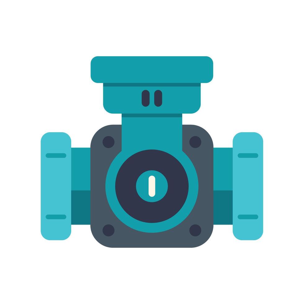 Water pump icon for irrigation system control panel vector