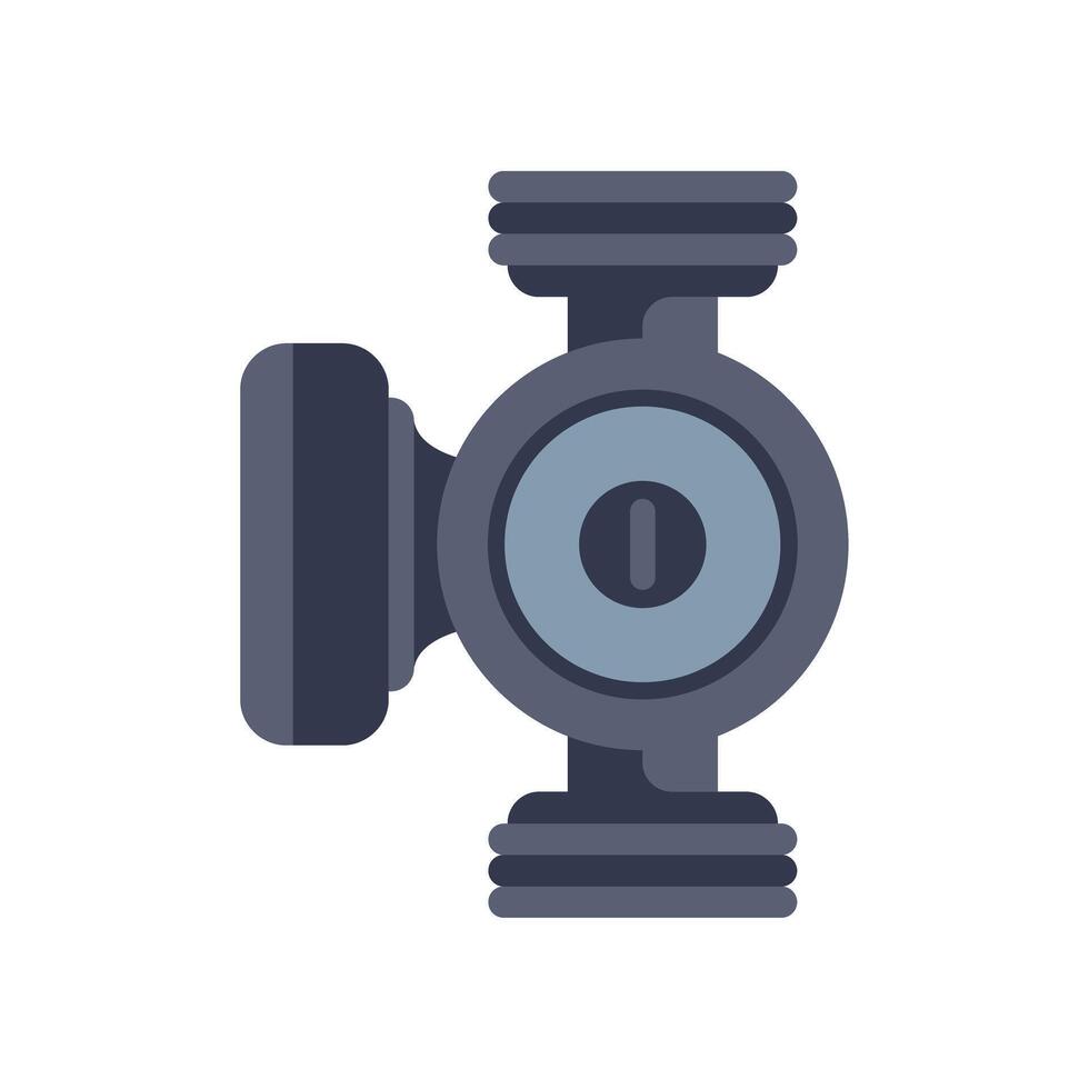 Water pump icon depicting plumbing system component vector