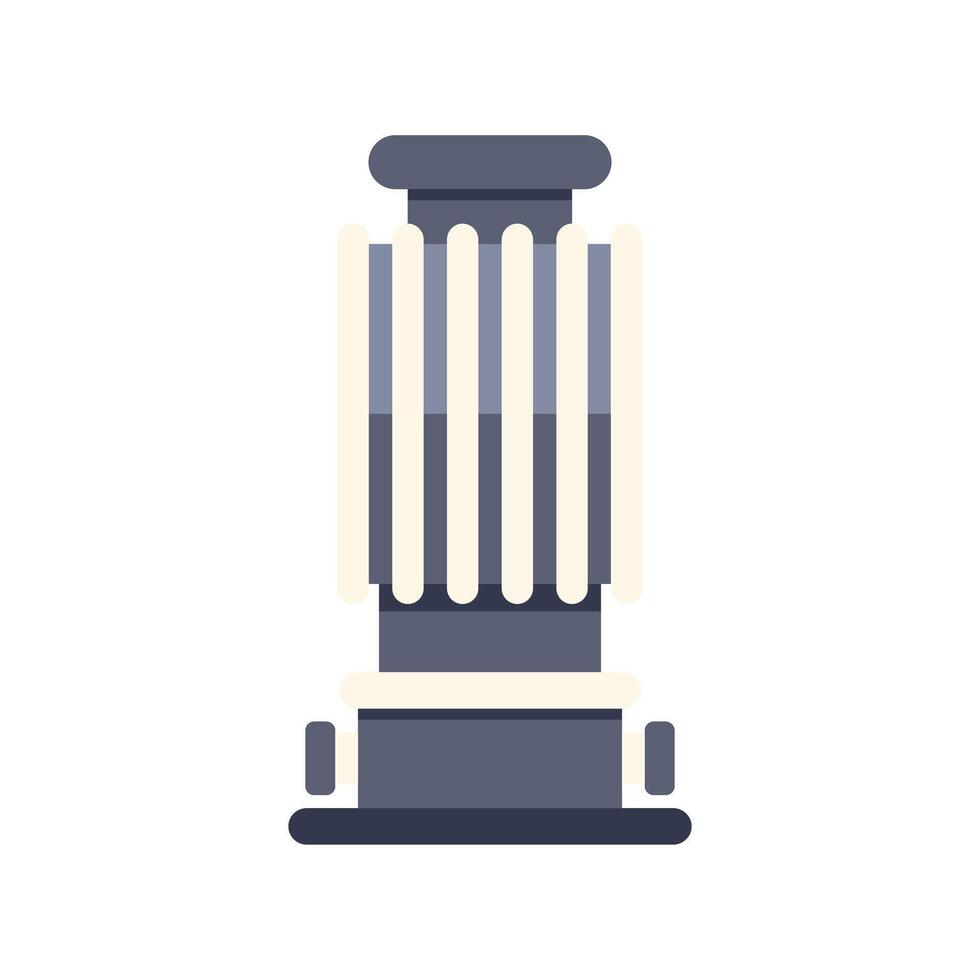 Ancient greek column standing tall representing history and culture vector