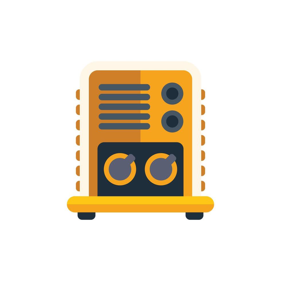 Portable power generator providing electricity during power outage vector