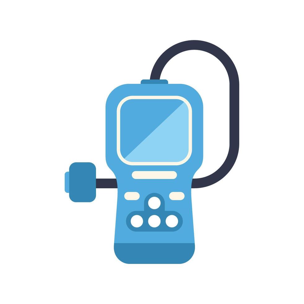 Car diagnostic scanner tool showing engine fault codes vector