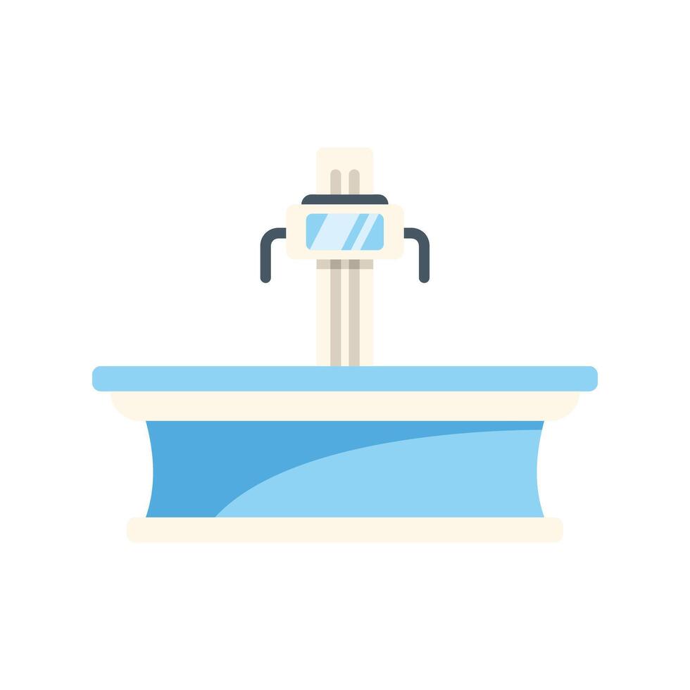 Medical scanner machine standing on white background vector
