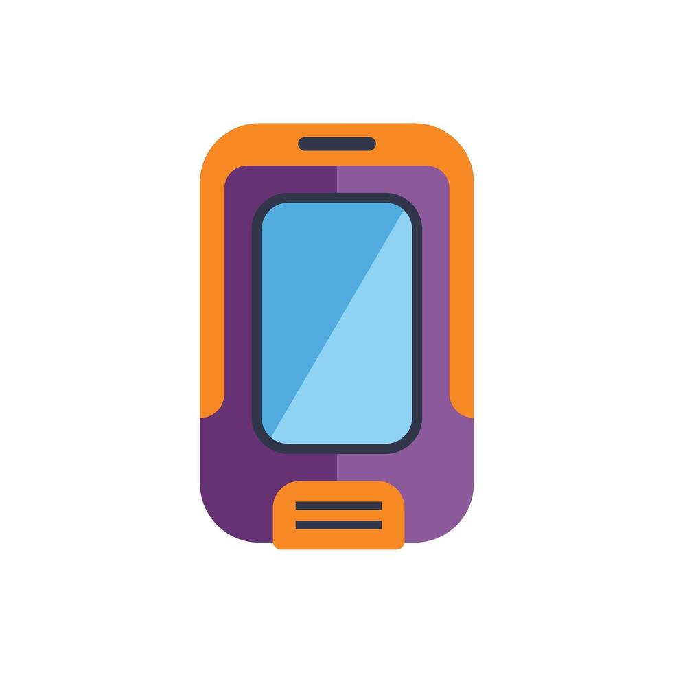 Modern smartphone showing blank screen for mobile app design presentation vector