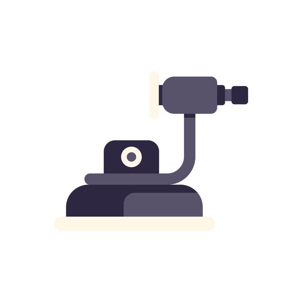 Dental micromotor with contra angle handpiece resting on base vector