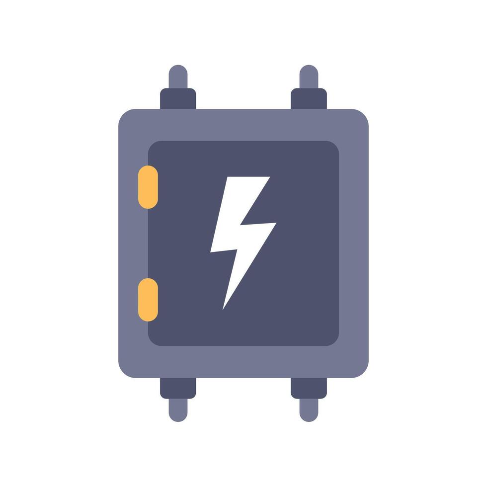 Electric fuse box providing stable power supply for home appliances vector