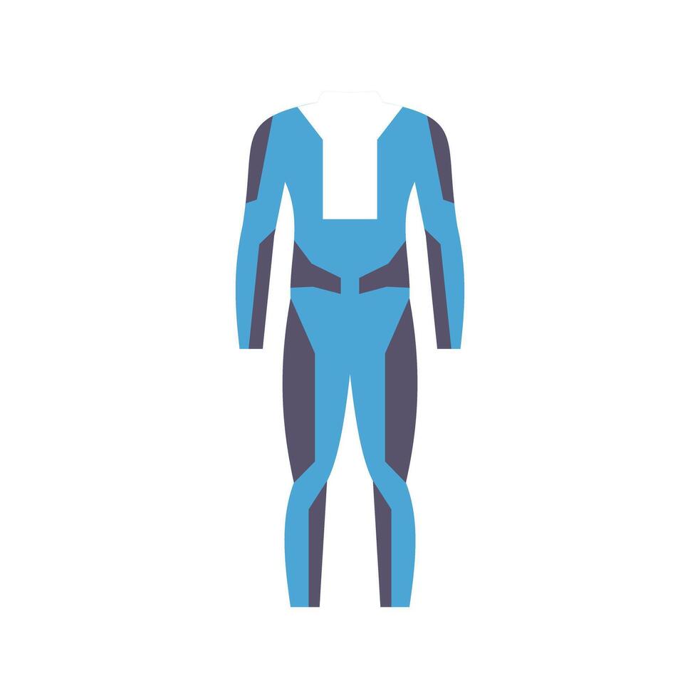 Sport suit showing muscles of athlete exercising in gym vector