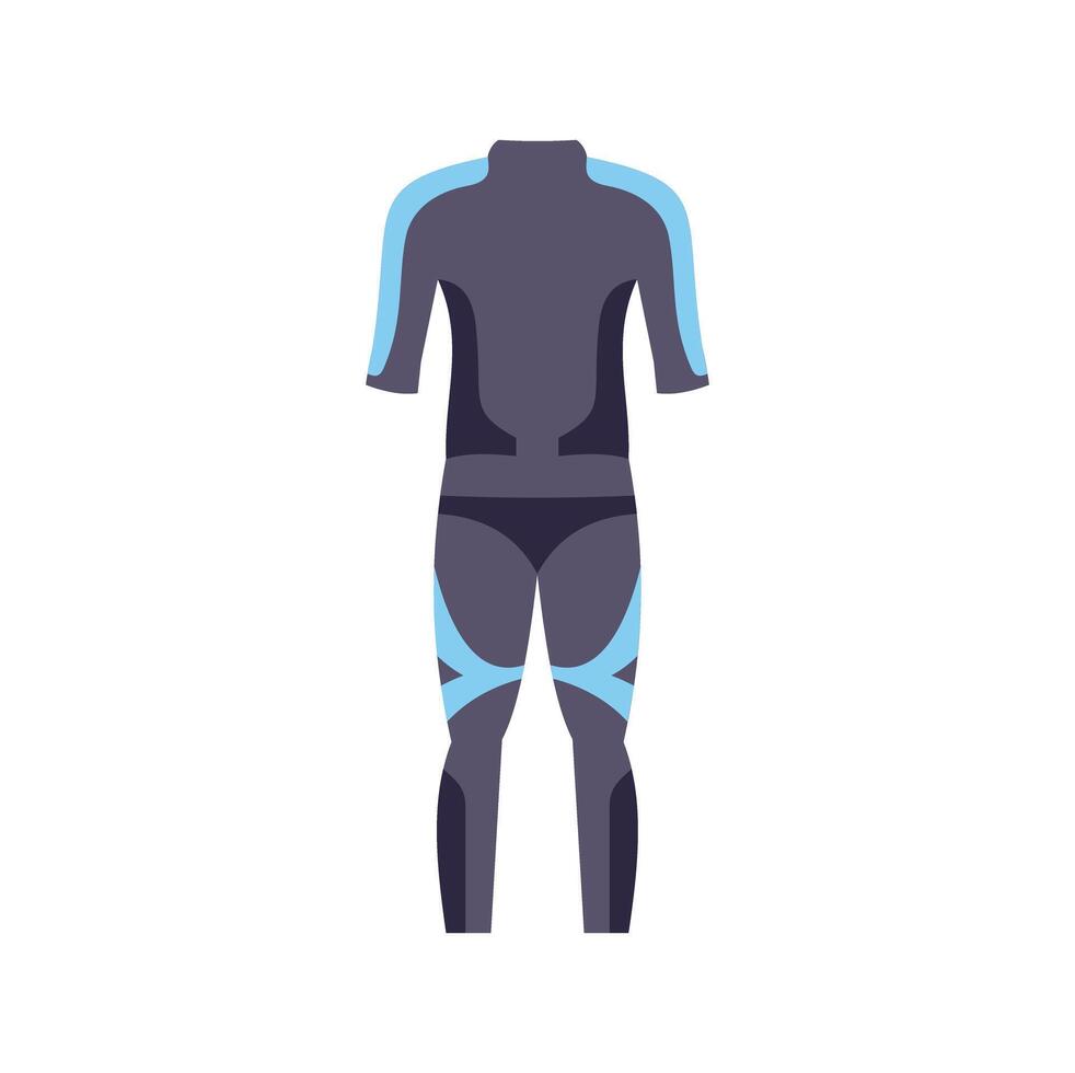 Professional diving suit for underwater exploration and sports vector