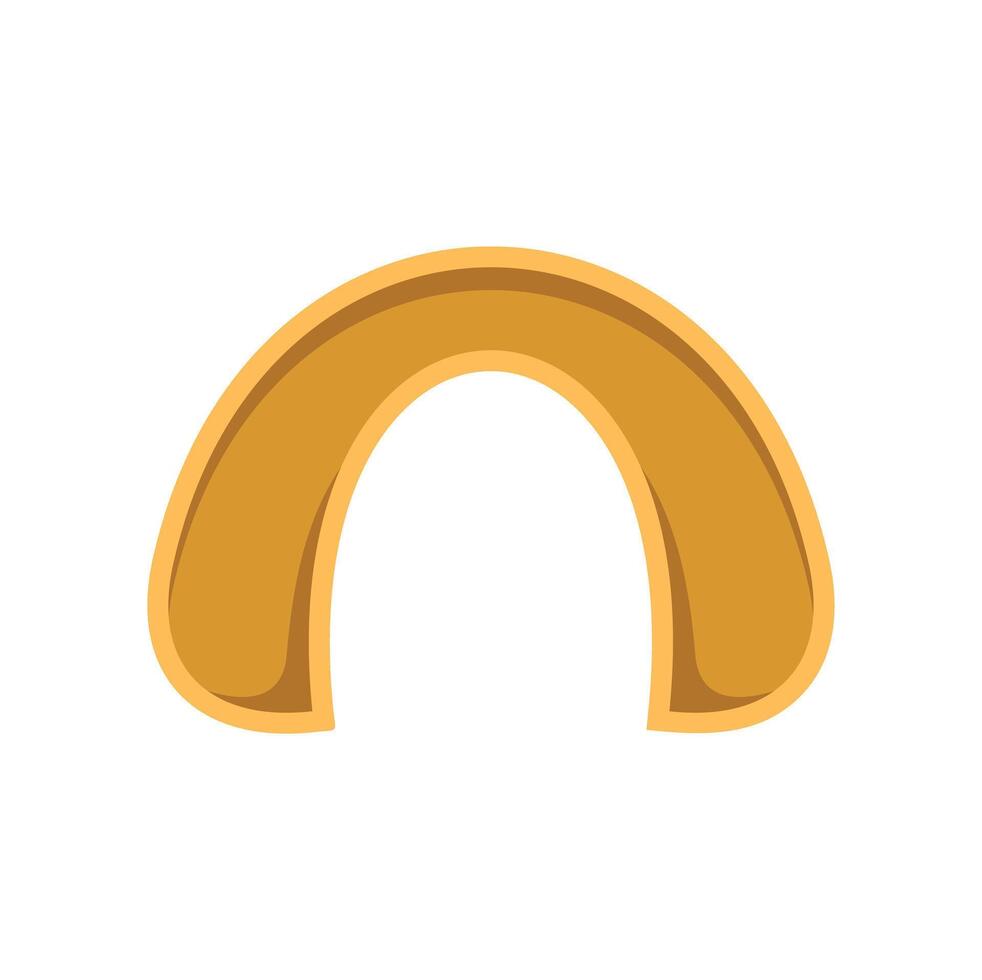 Golden arch appearing like a bridge or tunnel vector