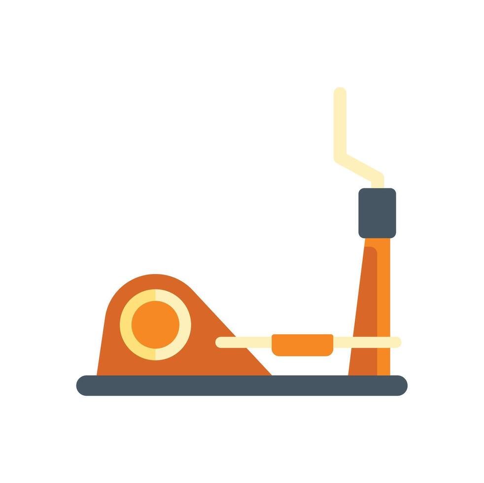 Elliptical trainer fitness machine providing cardio workout vector