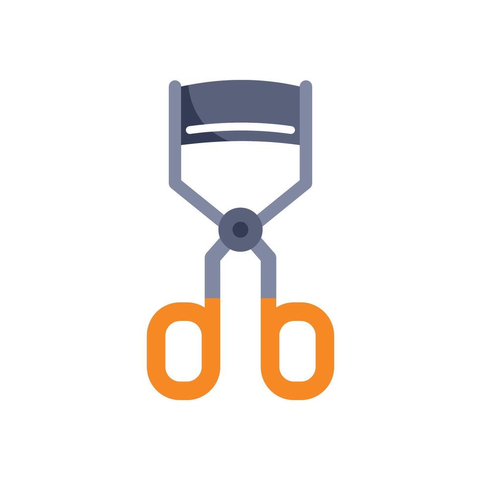 Eyelash curler enhancing beauty with makeup tool vector