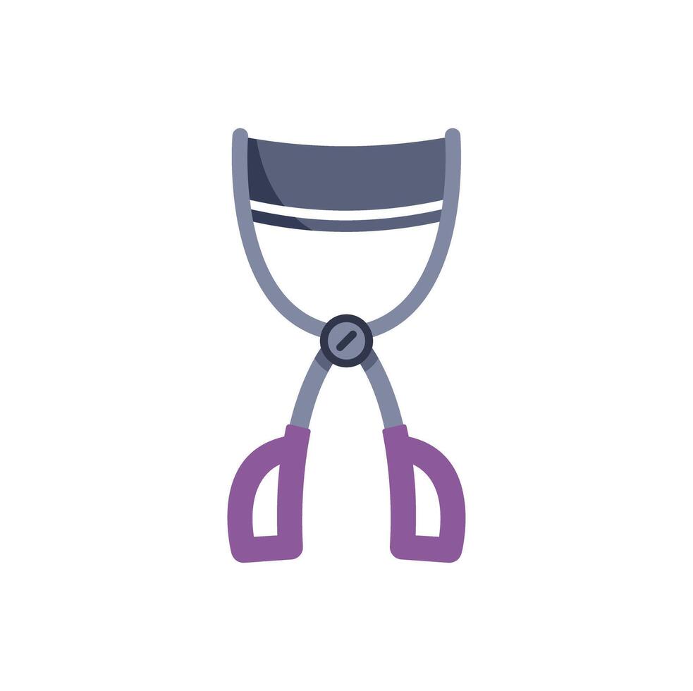 Eyelash curler enhancing natural beauty for makeup routine vector