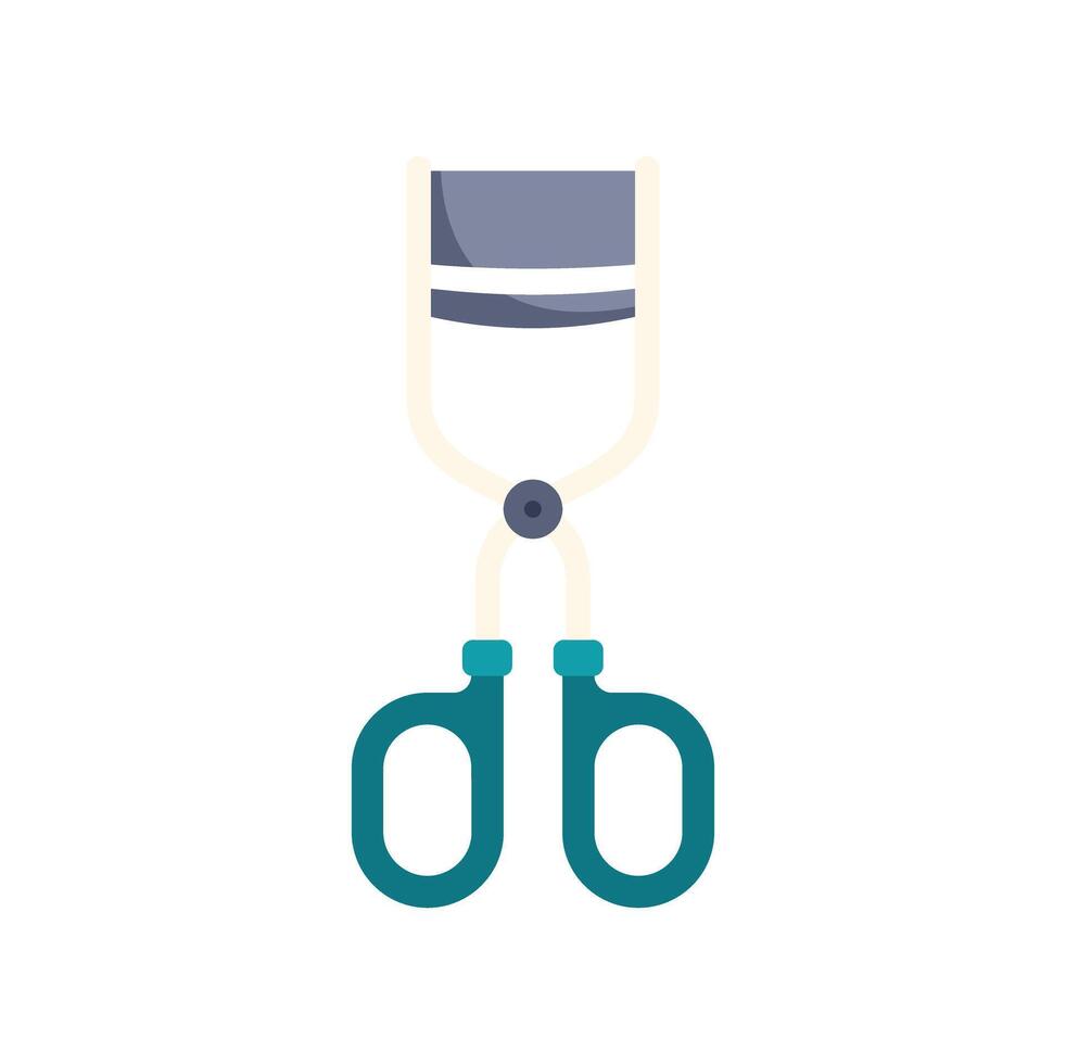 Eyelash curler enhancing beauty routine icon vector
