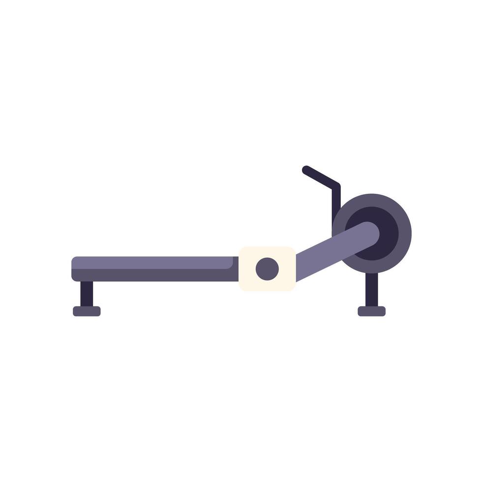 Rowing machine icon for exercising and fitness vector