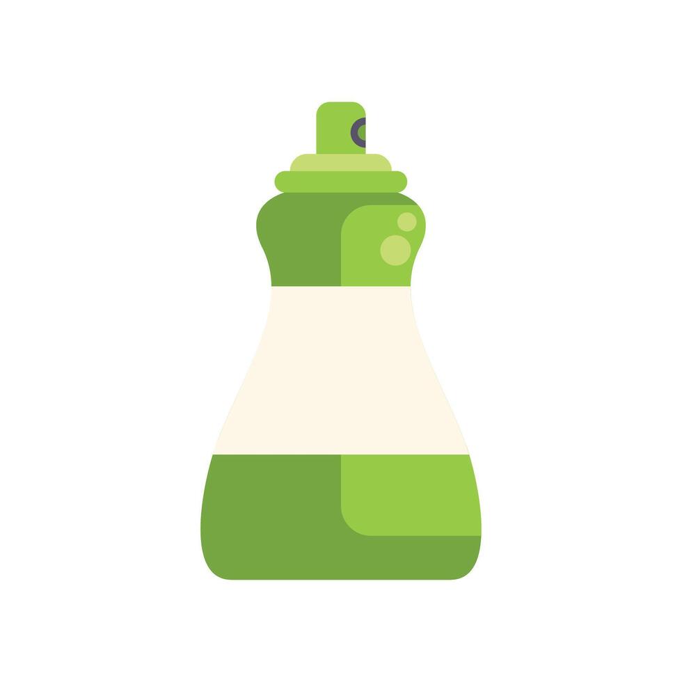 Green spray bottle with blank label for your design vector
