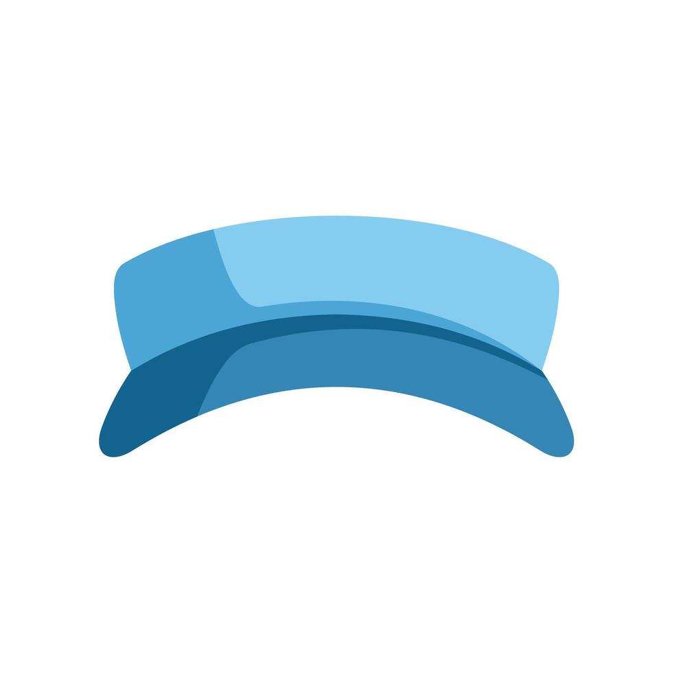Blue baseball cap showing front view vector
