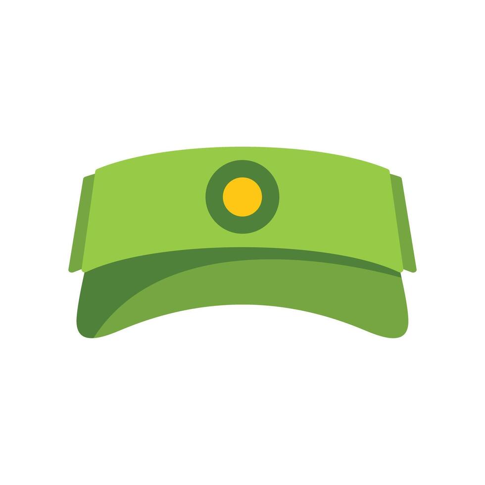 Green military cap showing authority and respect vector