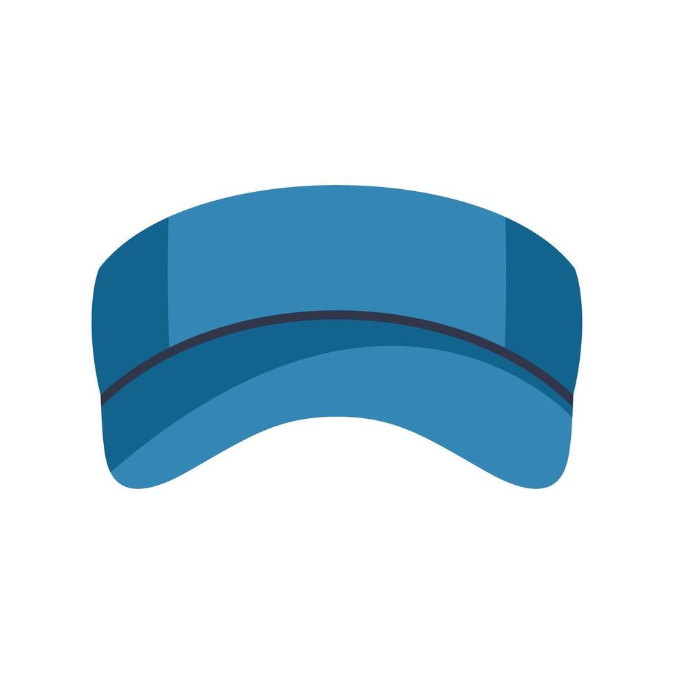Blue medical scrub cap for surgeons and nurses front view vector