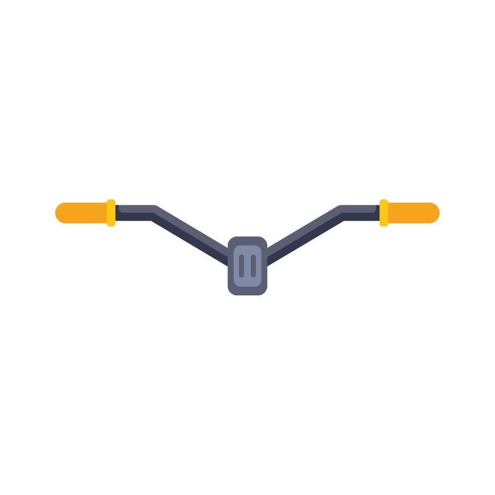 Bicycle handlebar with grips for steering and control vector