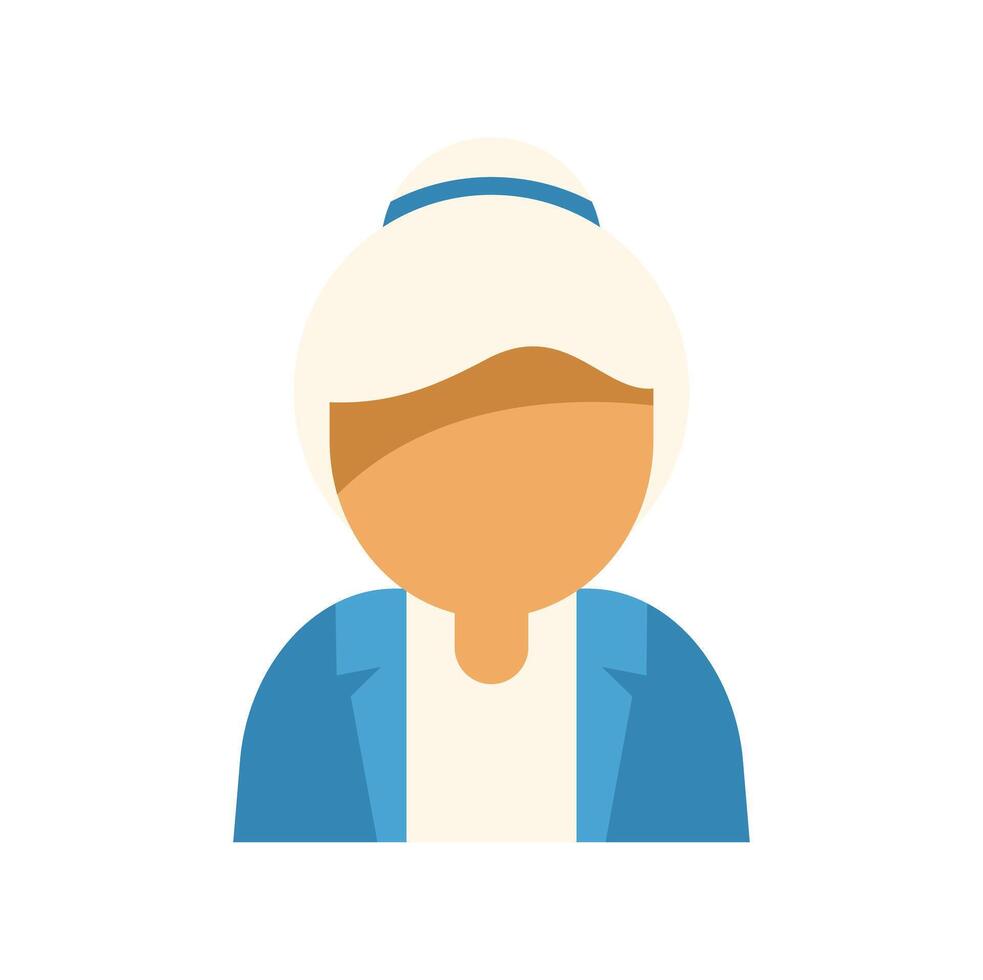 Businesswoman avatar icon showing a female professional wearing a suit vector