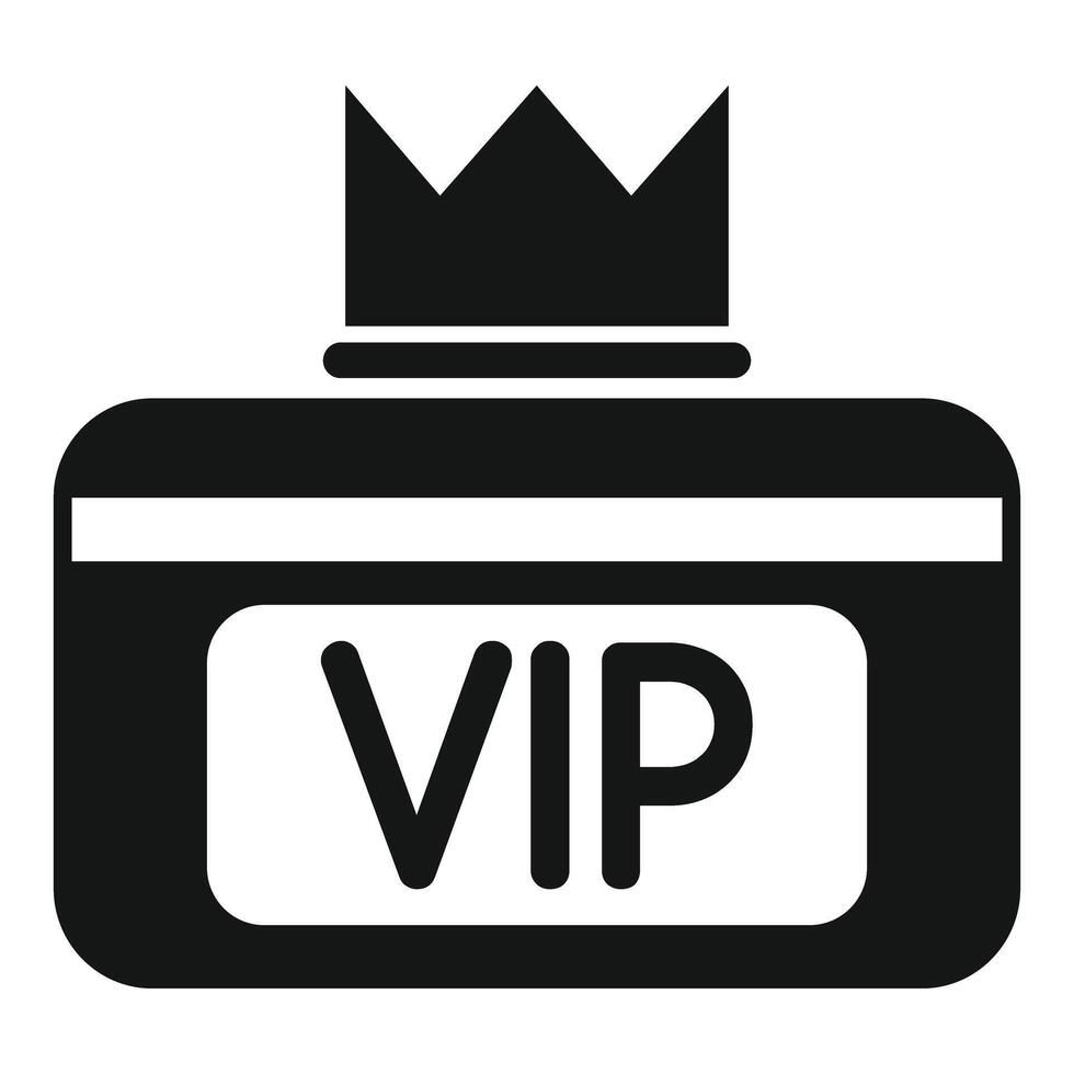 Vip card with crown representing exclusive access and privilege vector