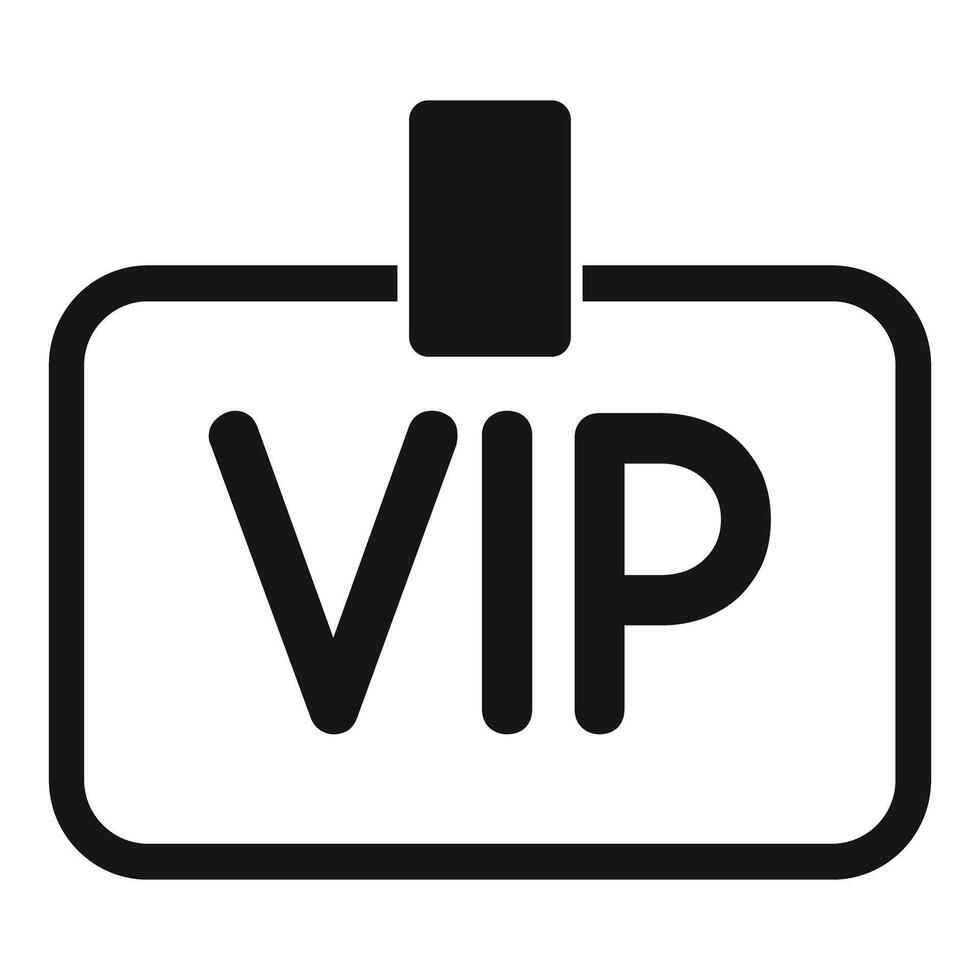 Vip badge for very important person granting access to exclusive event vector