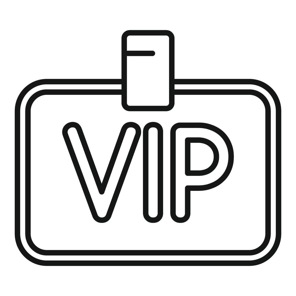 Vip badge for very important person granting access vector